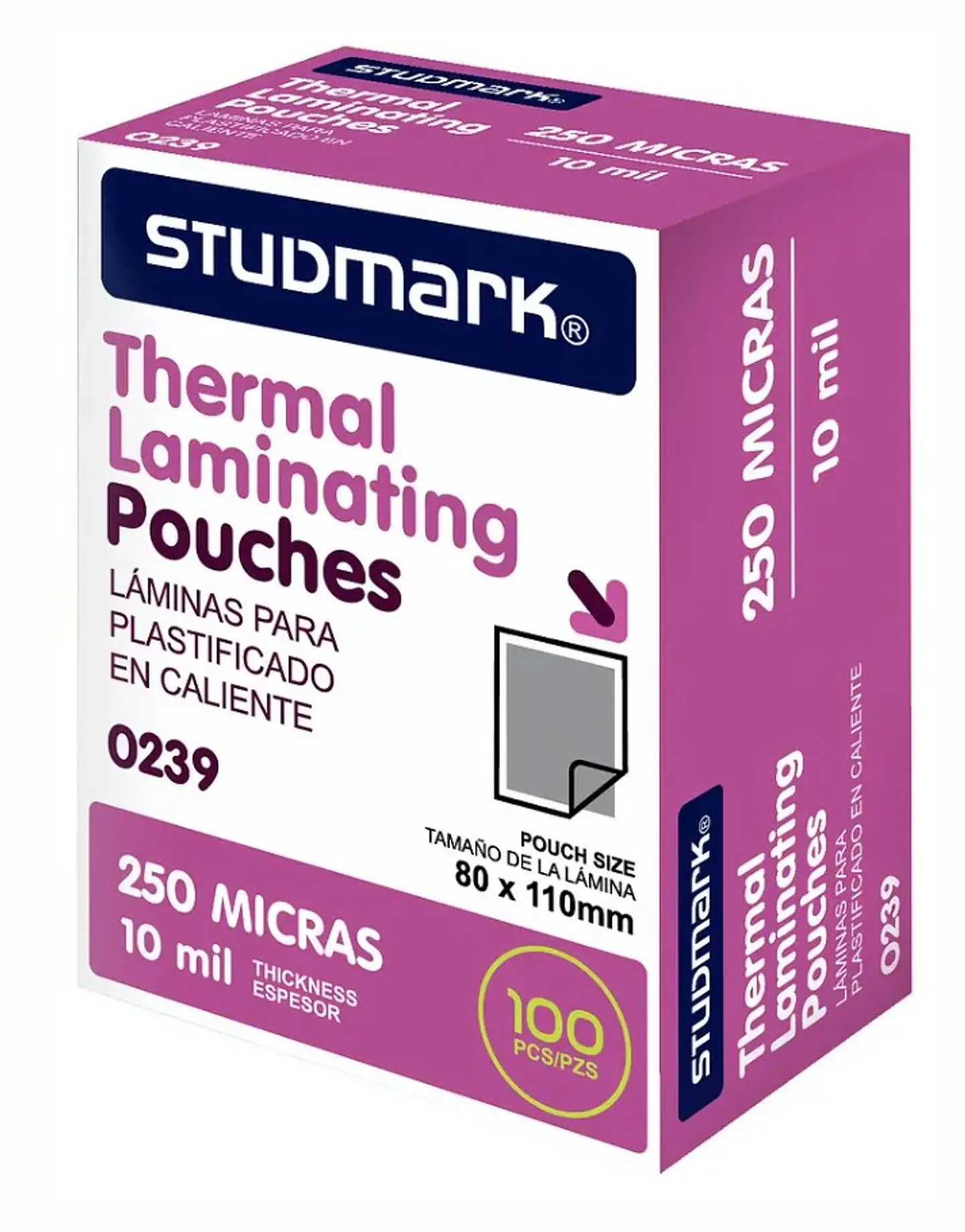 Láminas para plastificar Studmark 80x110 mm 2