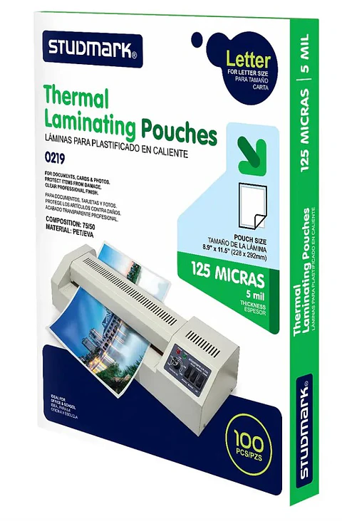 Láminas para plastificar Studmark 228x292 mm