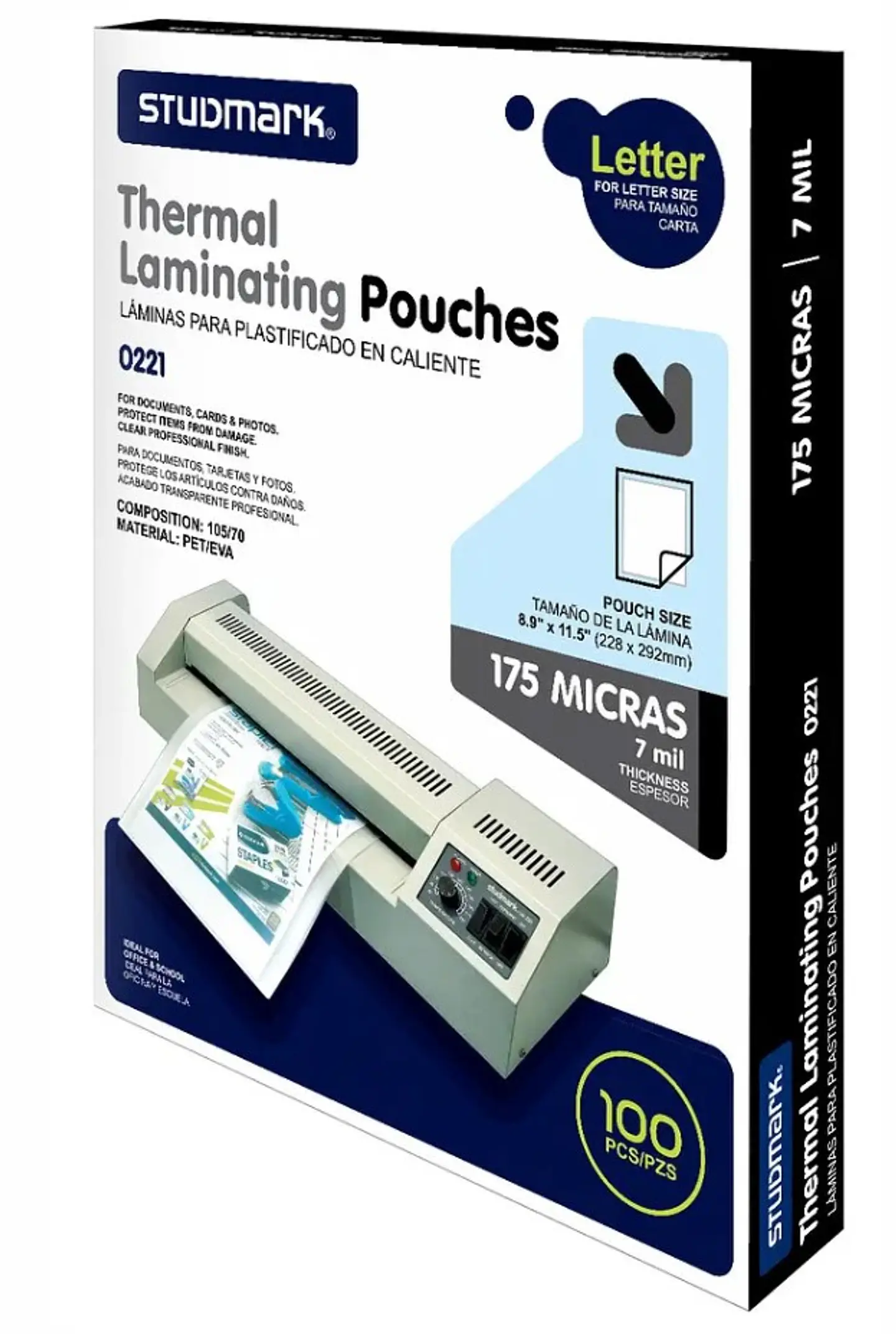 Láminas para plastificar Studmark 228x292 mm 3