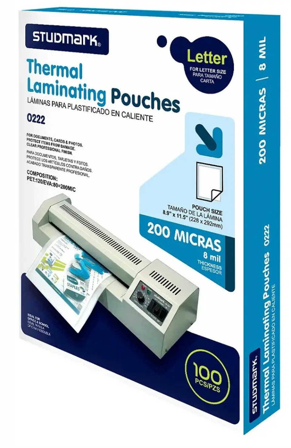 Láminas para plastificar Studmark 228x292 mm 4
