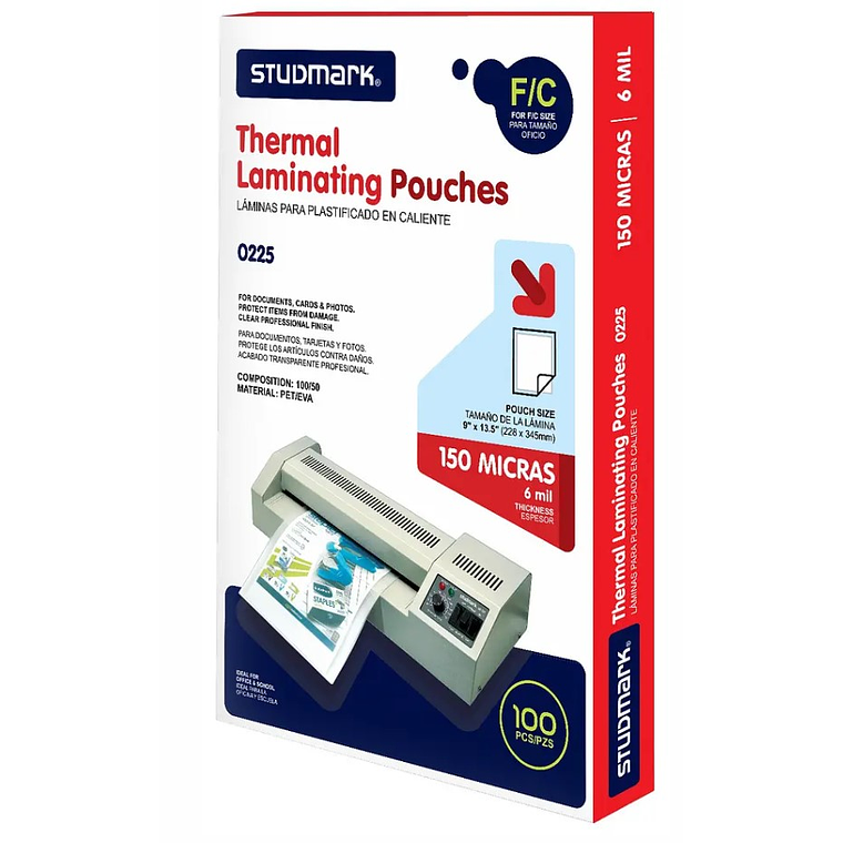 Láminas para plastificar Studmark 228x345 mm 1