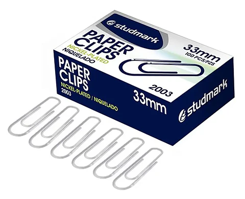 Clip Studmark para papel 33 mm
