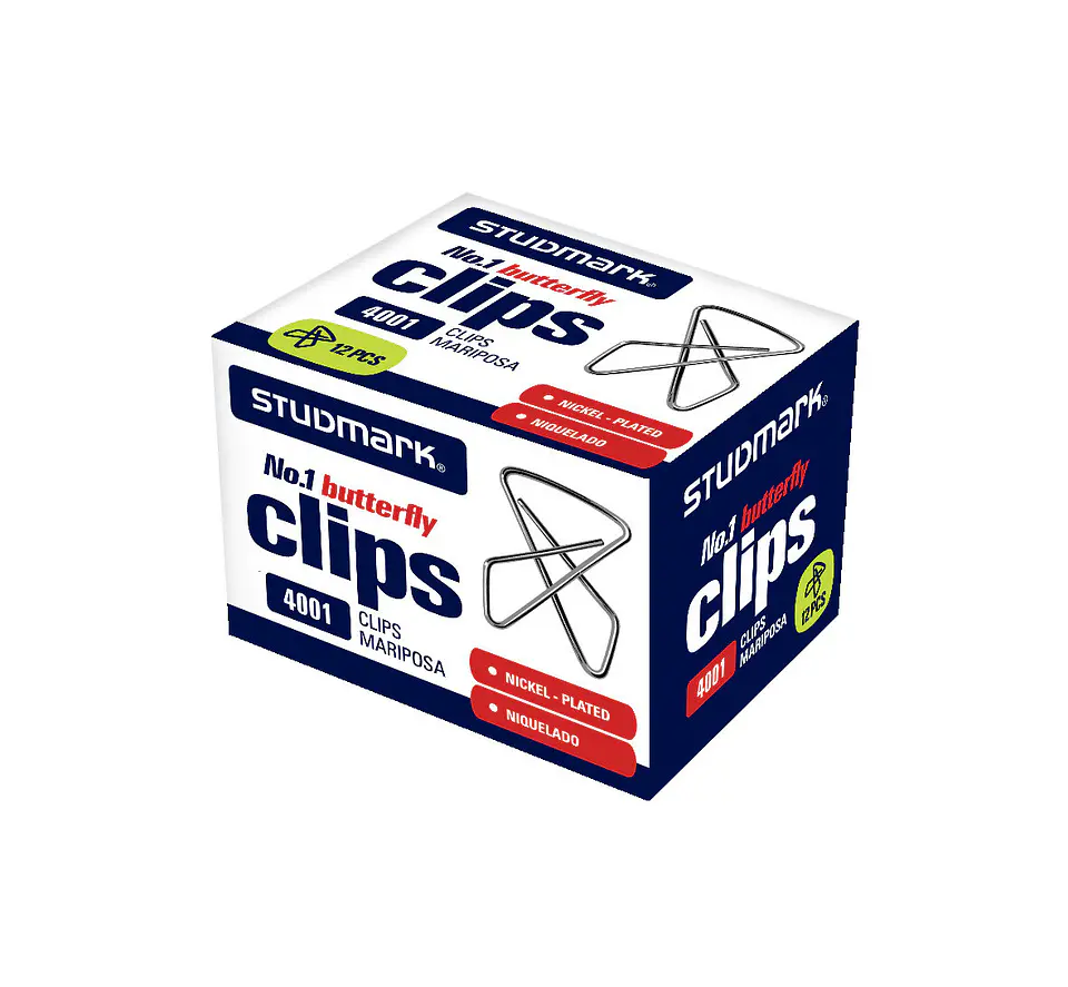 Clips Mariposa Studmark Grandes 1