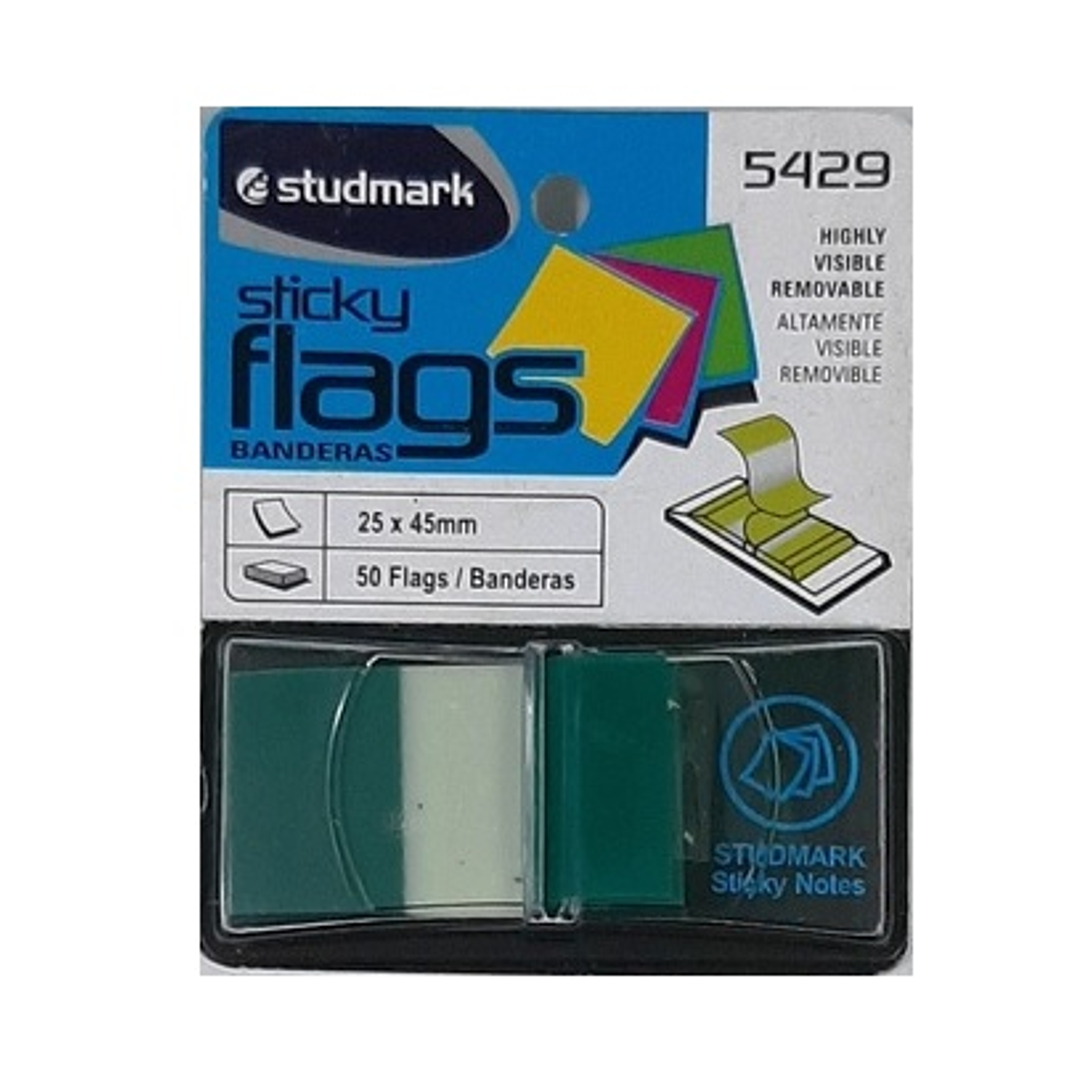 Banderitas Studmark de 25 x 45 mm, con dispensador 6