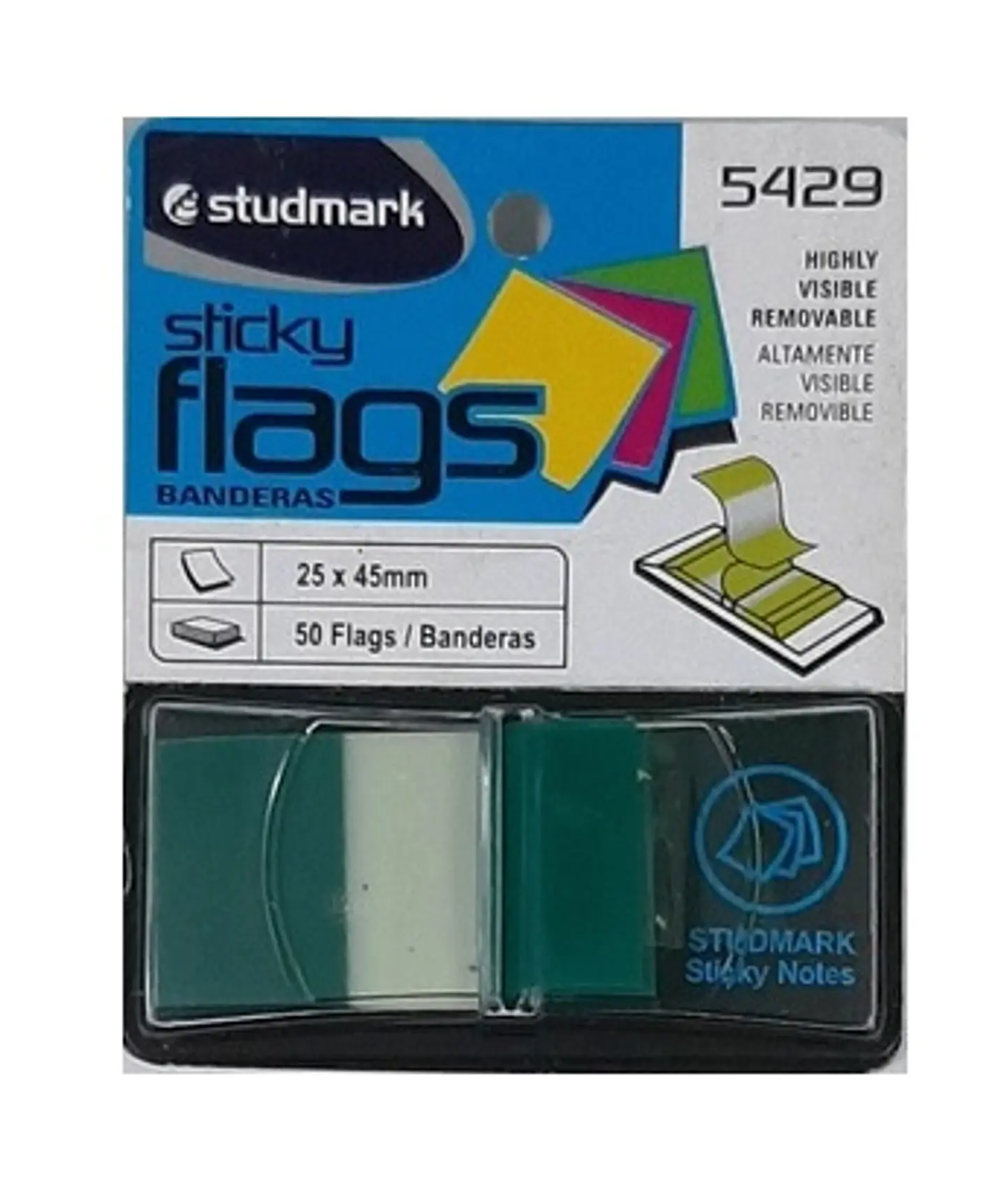 Banderitas Studmark de 25 x 45 mm, con dispensador 6