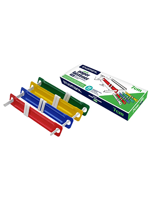 Ganchos plásticos de colores Studmark para folders
