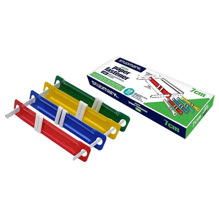 Ganchos plásticos de colores Studmark para folders 1