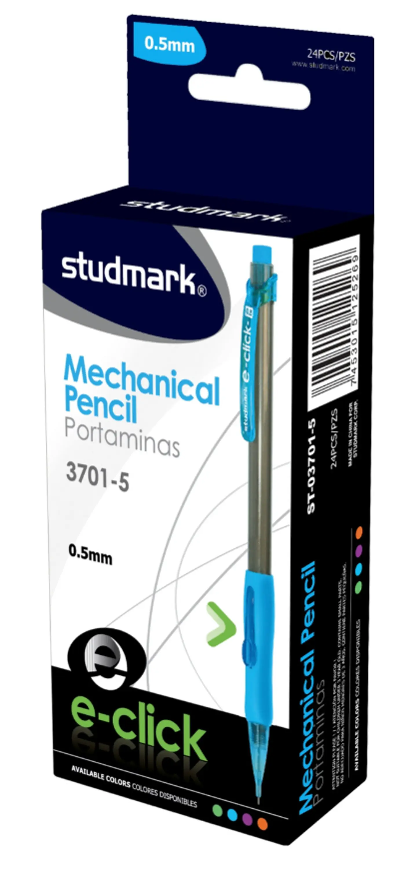 Lápiz mecánico Studmark, e-click, 0.5 mm 2