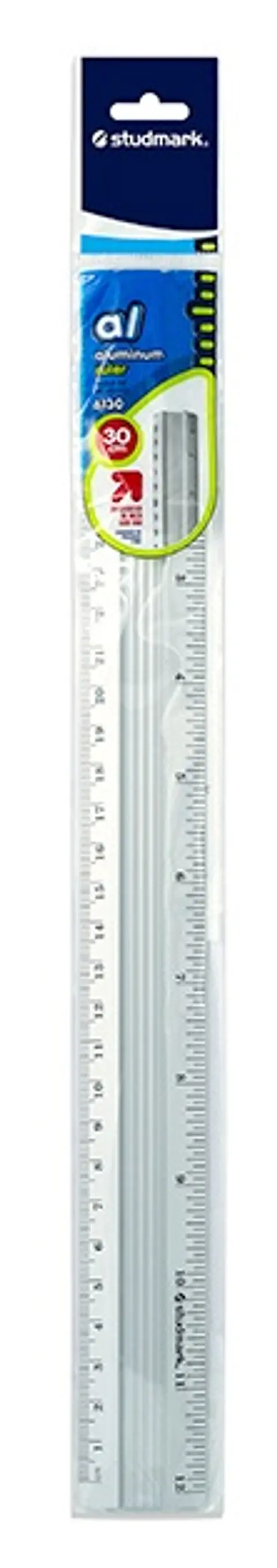 Reglas Studmark de aluminio, 30 cm