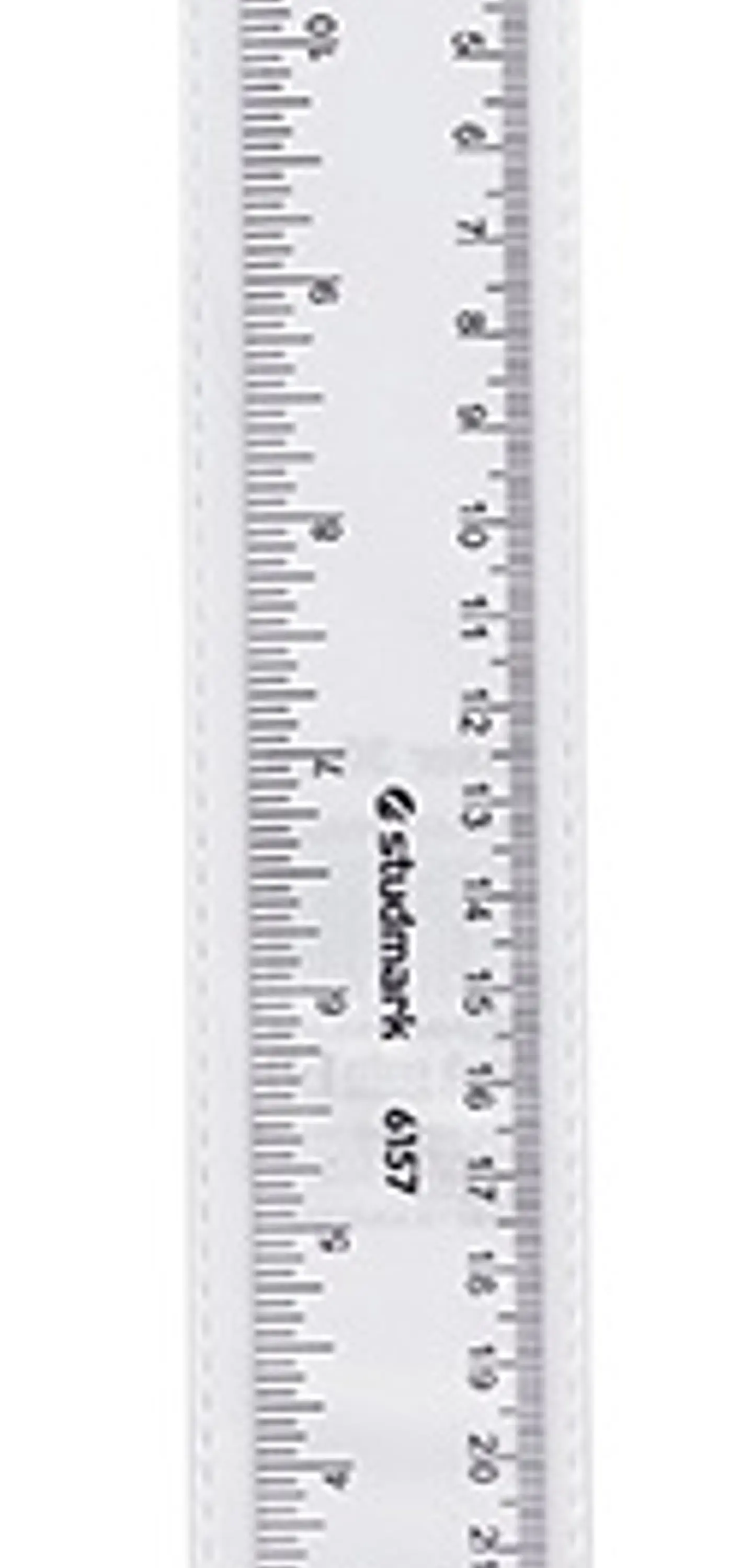 Regla plástica transparente Studmark 30 cm 1