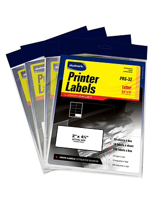 Etiquetas Studmark, adhesivas, para impresoras, 51 x 108 mm