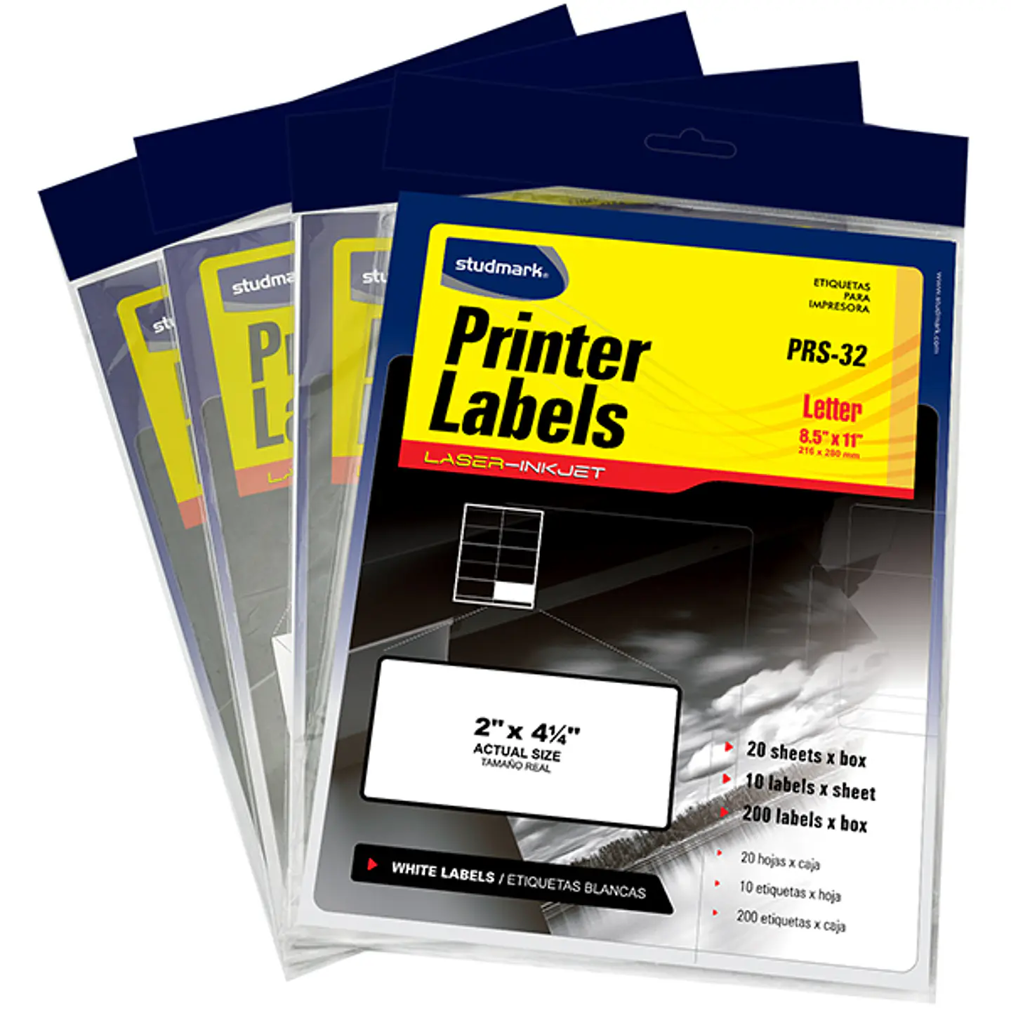 Etiquetas Studmark, adhesivas, para impresoras, 51 x 108 mm 1