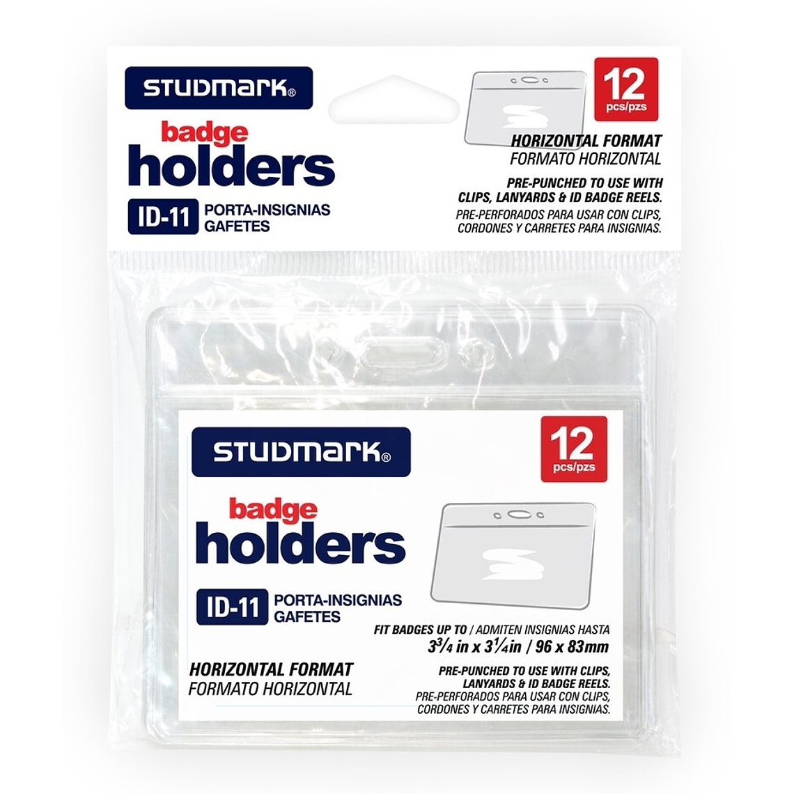 Portacredenciales horizontal Studmark, 96 x 83 mm 1