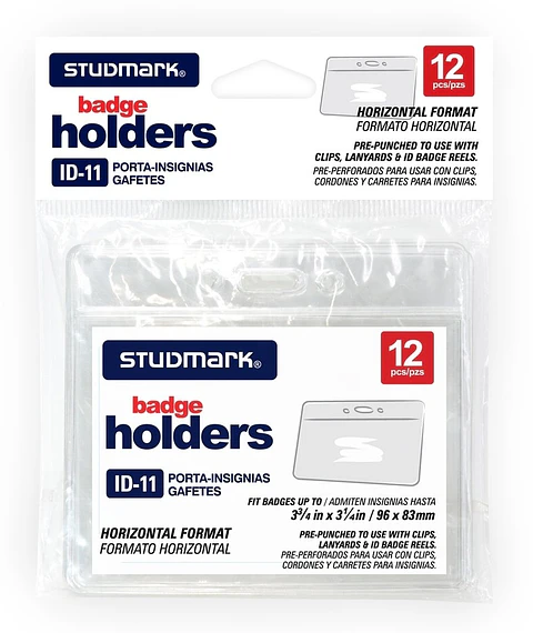 Portacredenciales horizontal Studmark, 96 x 83 mm