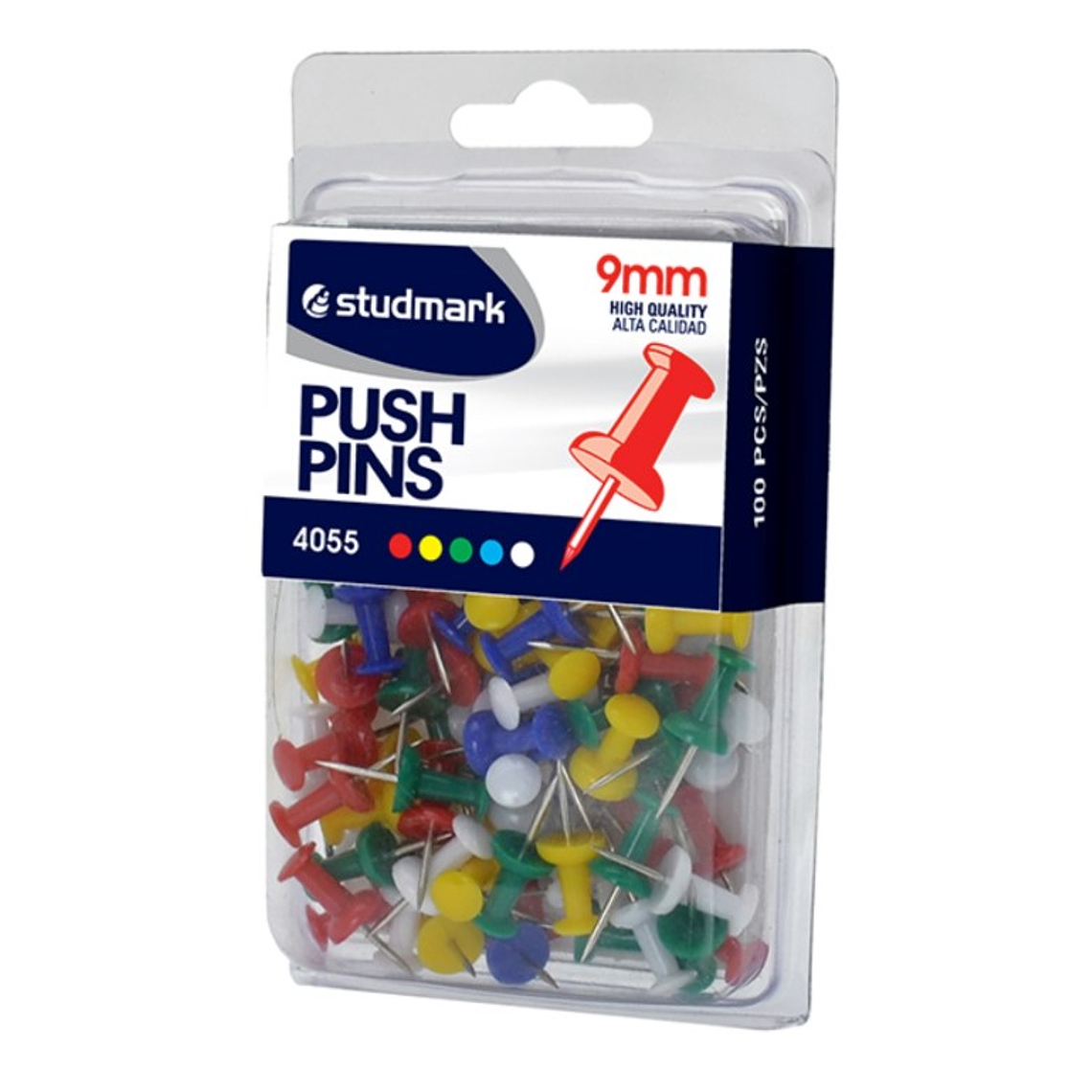 Tachuelas cabeza plástica Studmark de 9 mm, Colores Surtidos 1