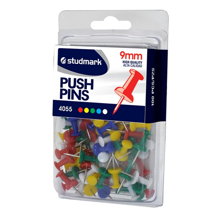 Tachuelas cabeza plástica Studmark de 9 mm, Colores Surtidos 1