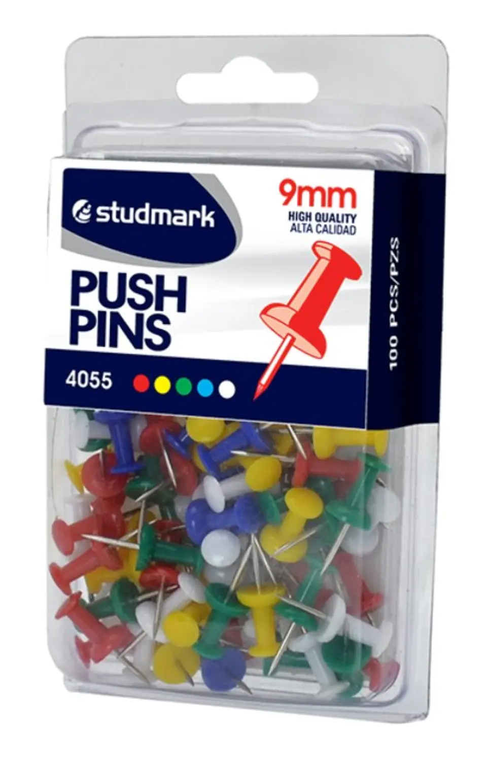 Tachuelas cabeza plástica Studmark de 9 mm, Colores Surtidos 1