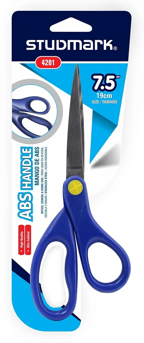 Tijera Azul Studmark de 7.5" y Mango de ABS