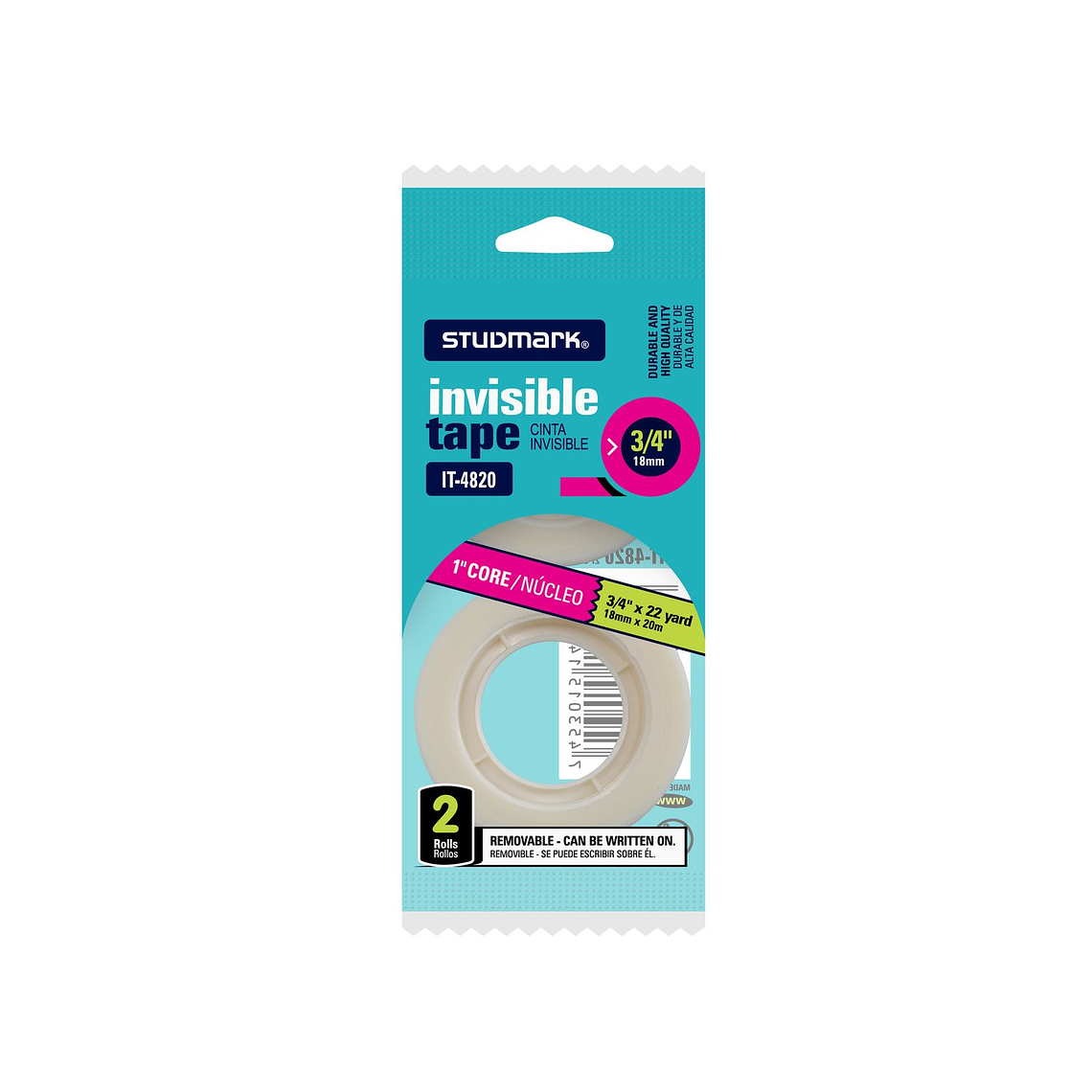 Cinta adhesiva invisible Studmark 1