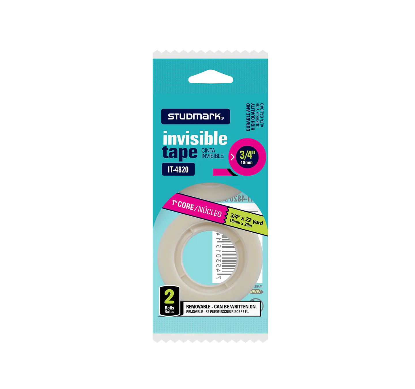 Cinta adhesiva invisible Studmark 1