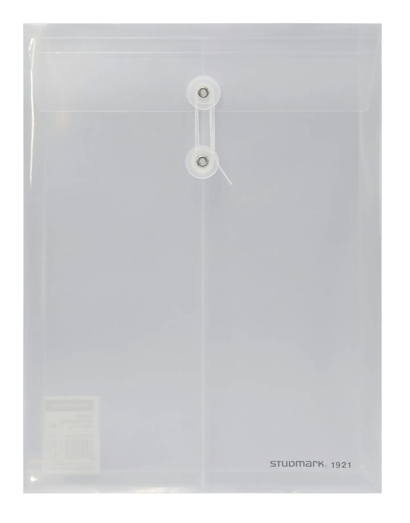 Sobre Plástico Studmark, transparente, con cordel 1