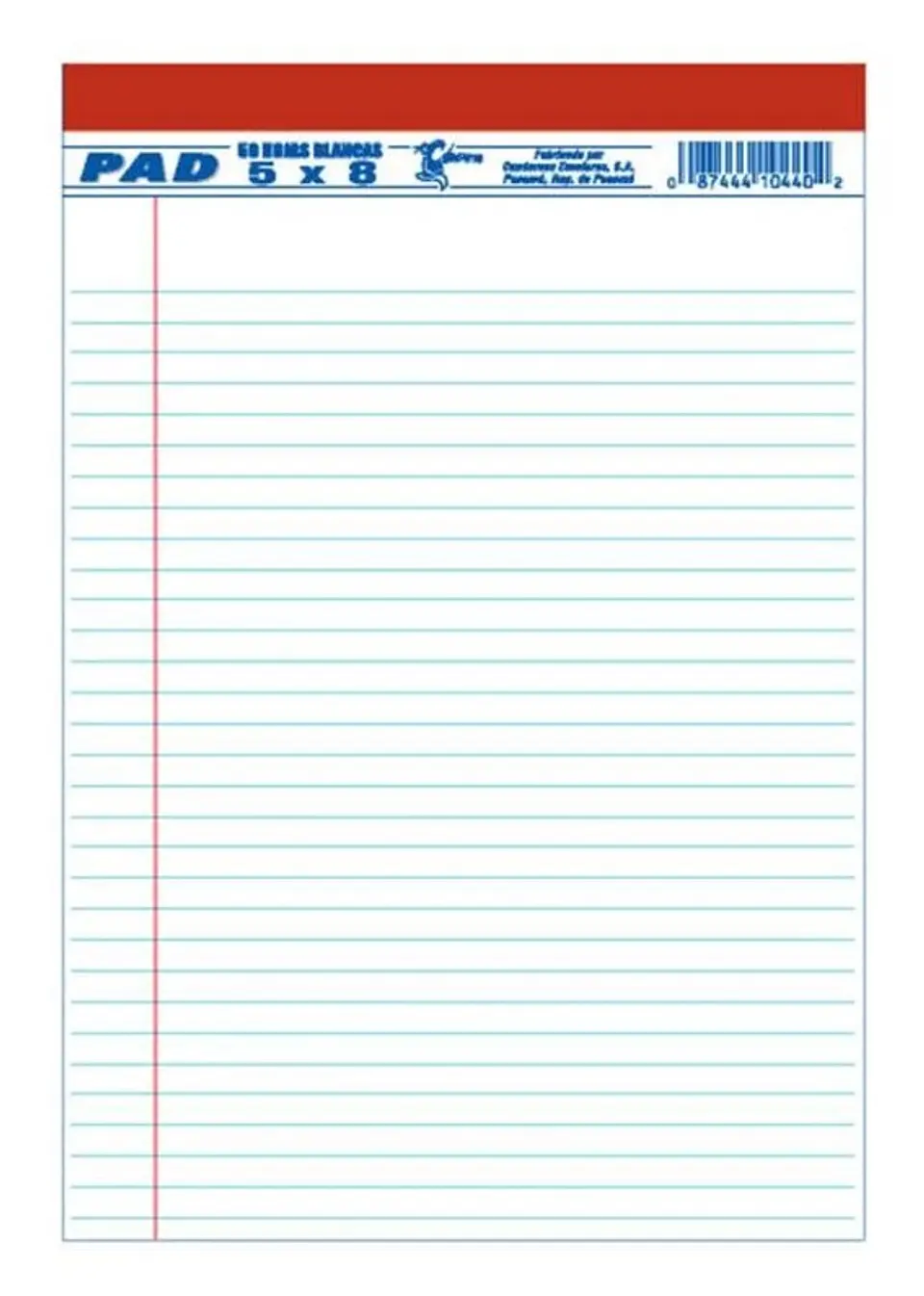 Libretas rayadas blancas, Corsario, 5