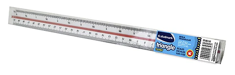 Escalímetro Studmark triangular plástico