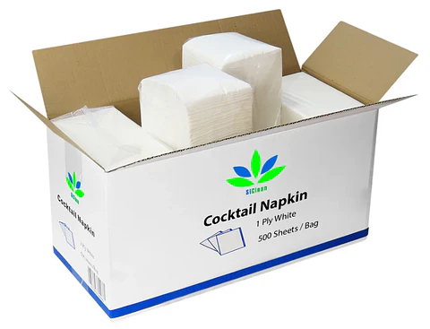 Servilleta Cocktail 8 Paquetes x 500 Piezas (1 Pliego)