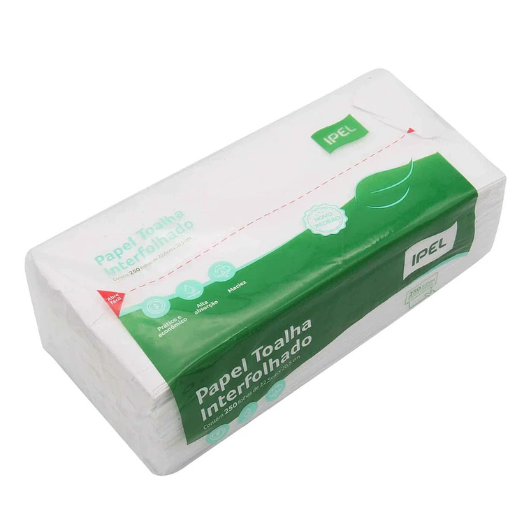 Papel Toalla Foliado 8 Paquetes x 250 Hojas (2000 hojas) 1