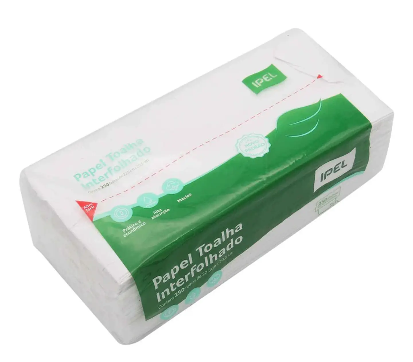 Papel Toalla Foliado 8 Paquetes x 250 Hojas (2000 hojas) 1
