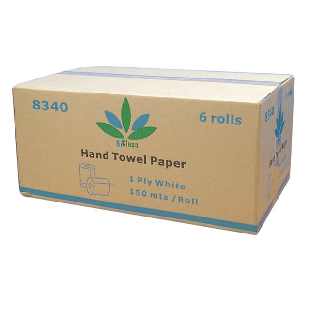 Papel Toalla 6 Rollos x 150mts Slim Roll 38gsm 2