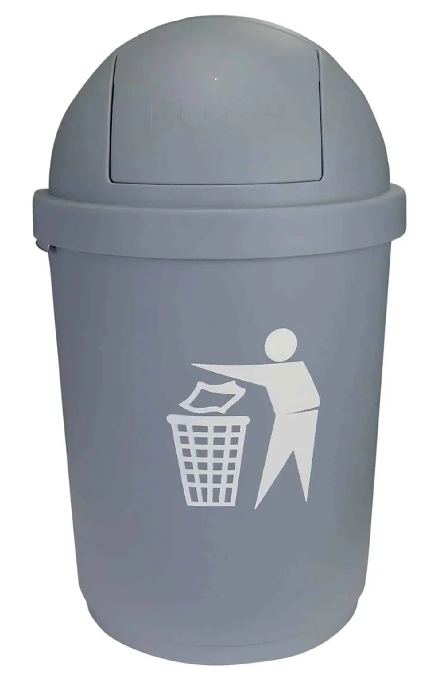 Cesto para Basura 28L con Tapa Domo Push 1