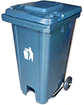 Basurero de 64 galones con Pedal y ruedas - Miniatura 3