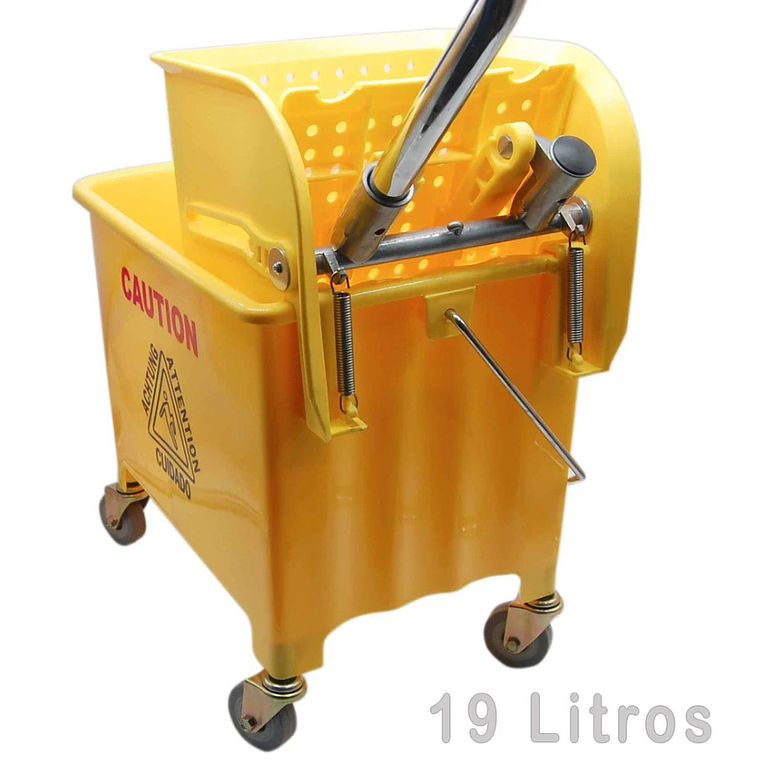 Cubo con Exprimidor Side Press Amarillo 1