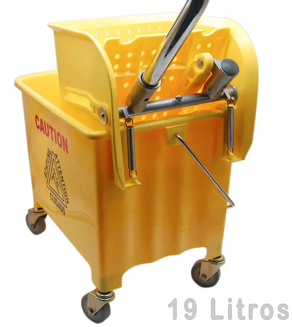 Cubo con Exprimidor Side Press Amarillo 1