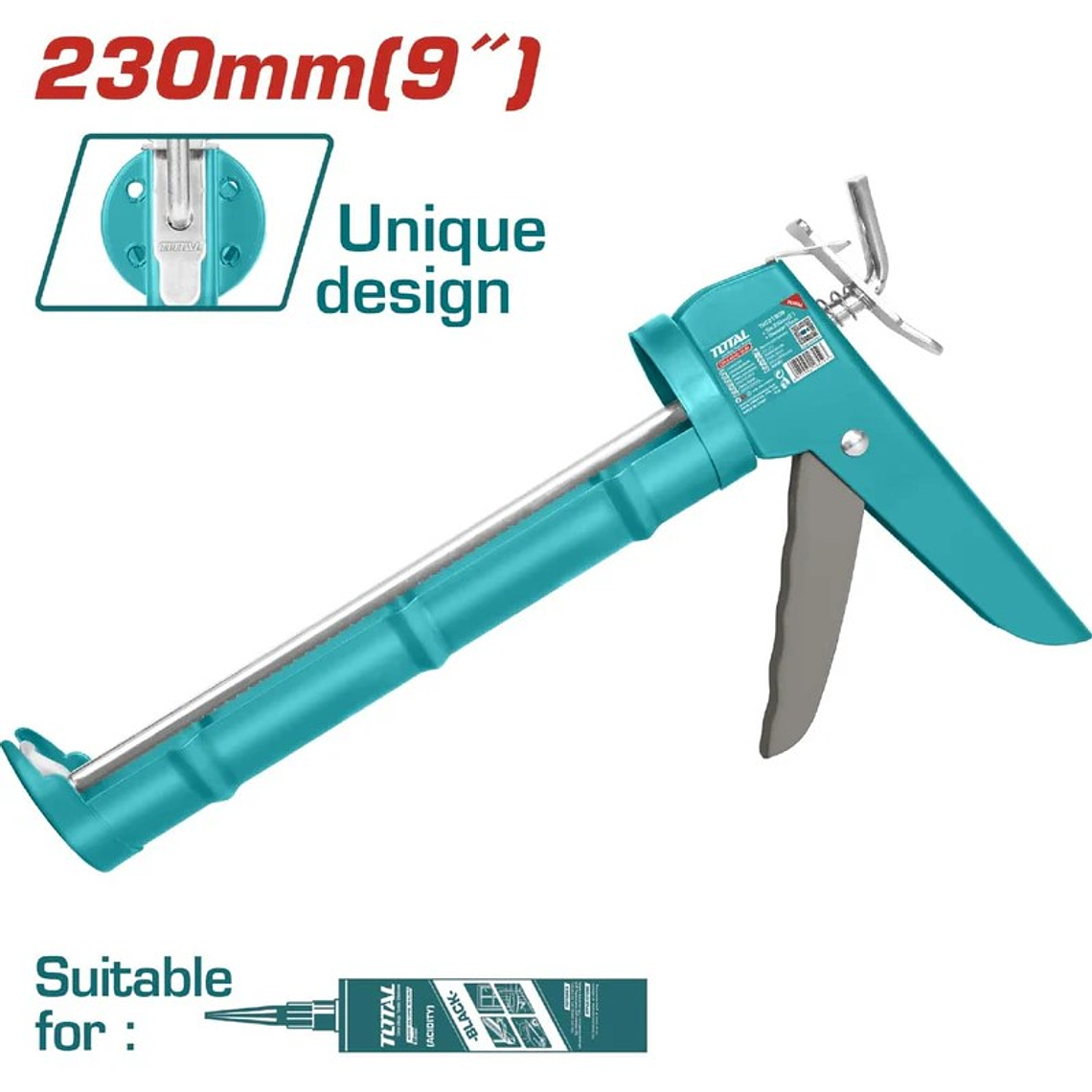 Pistola de calafateo de 9 pulgadas para silicona. 1