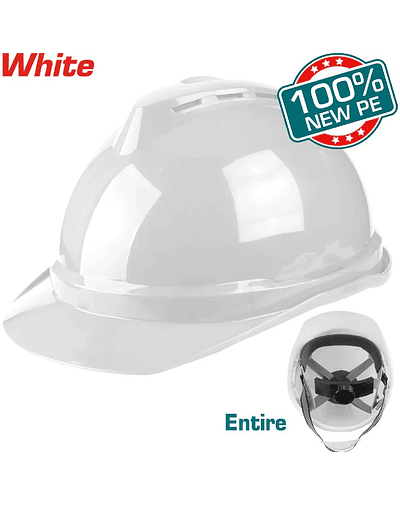 Casco de seguridad Total, refuerzo en V, Ajustable