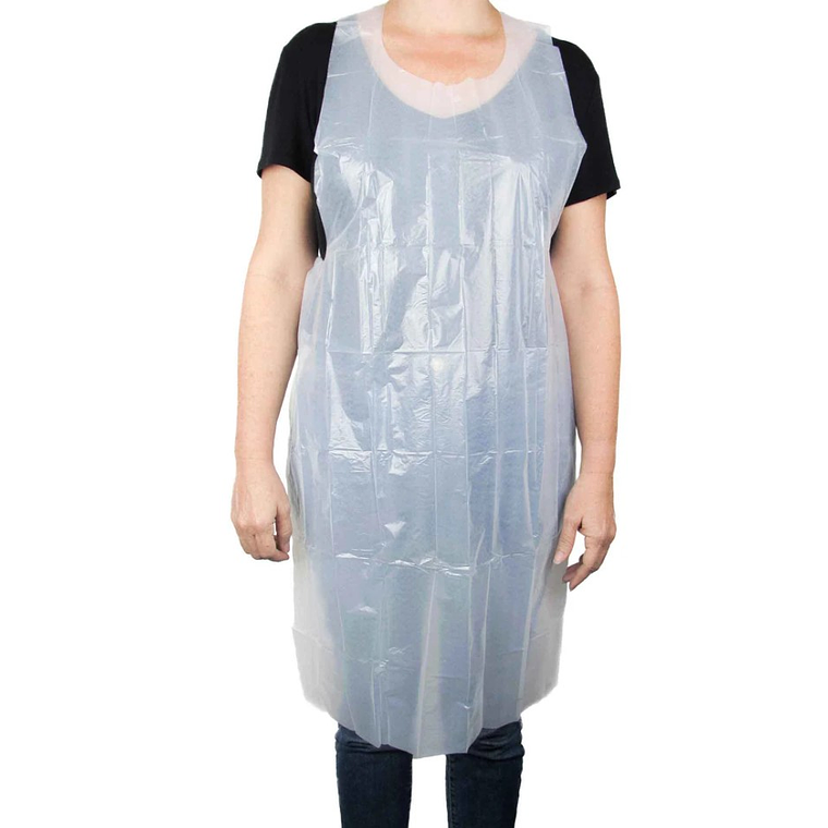 Delantal desechable SiClean transparente 1