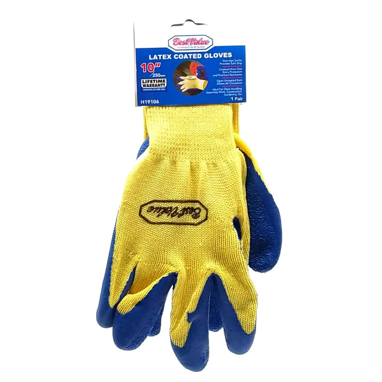 Guantes BestValue recubiertos de latex de 250 mm 1