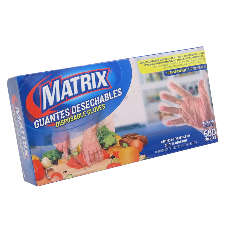 Guantes Matrix de polietileno en caja de 500 unidades 1
