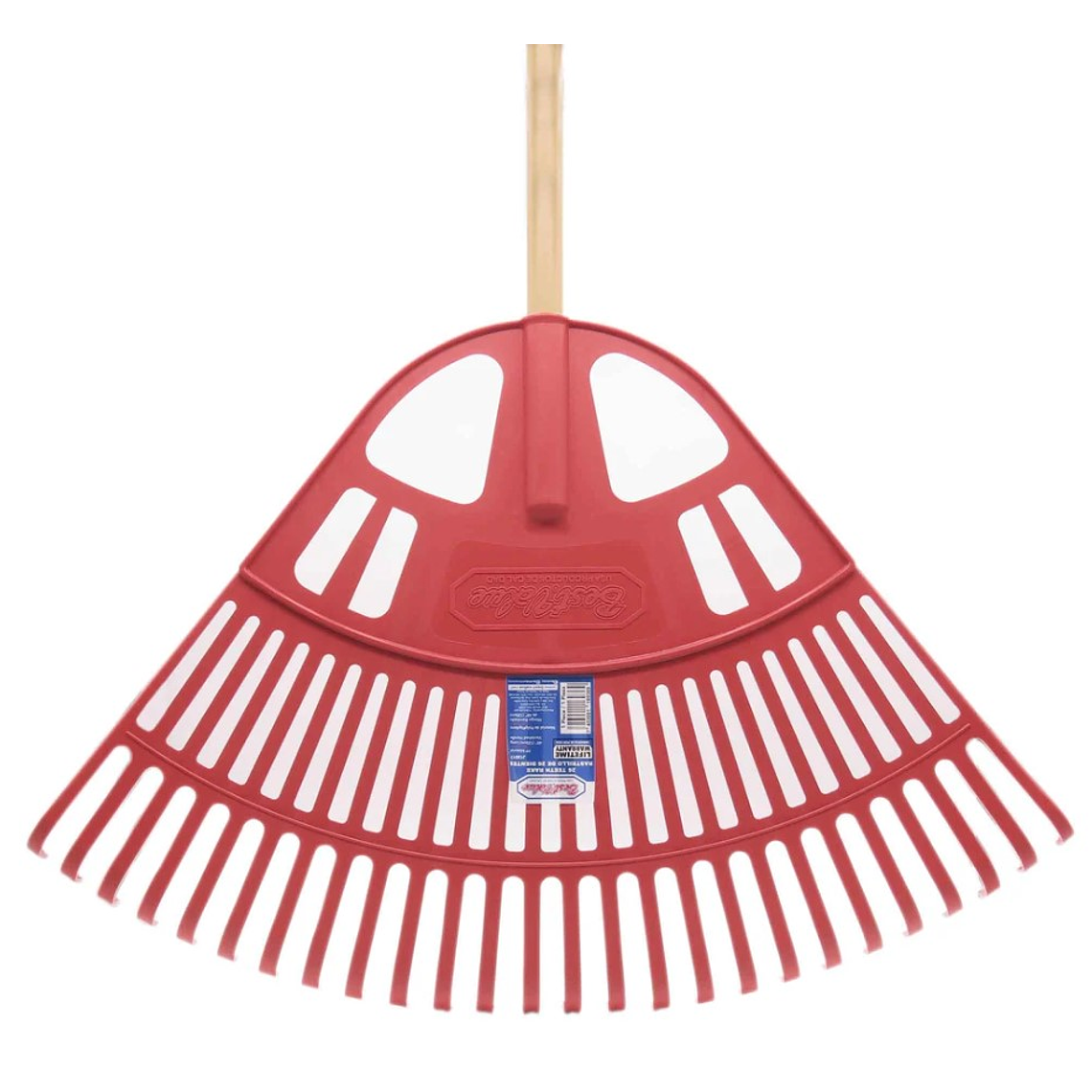 Rastrillo Best Value de plástico con mango de madera 1