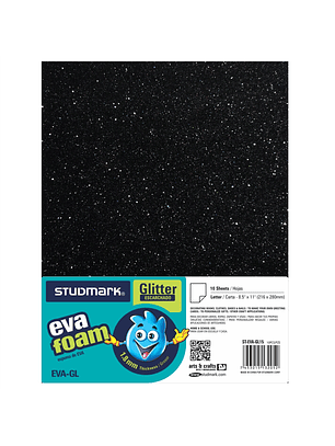 Paquete de 10 Fomi escarcha tamaño carta color Negro