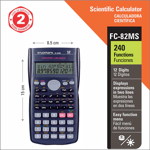 Calculadora Científica Studmark ST-FC-82MS