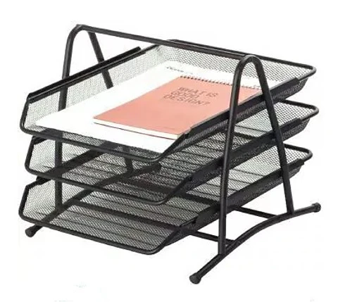 Bandeja de escritorio Studmark de malla metálica