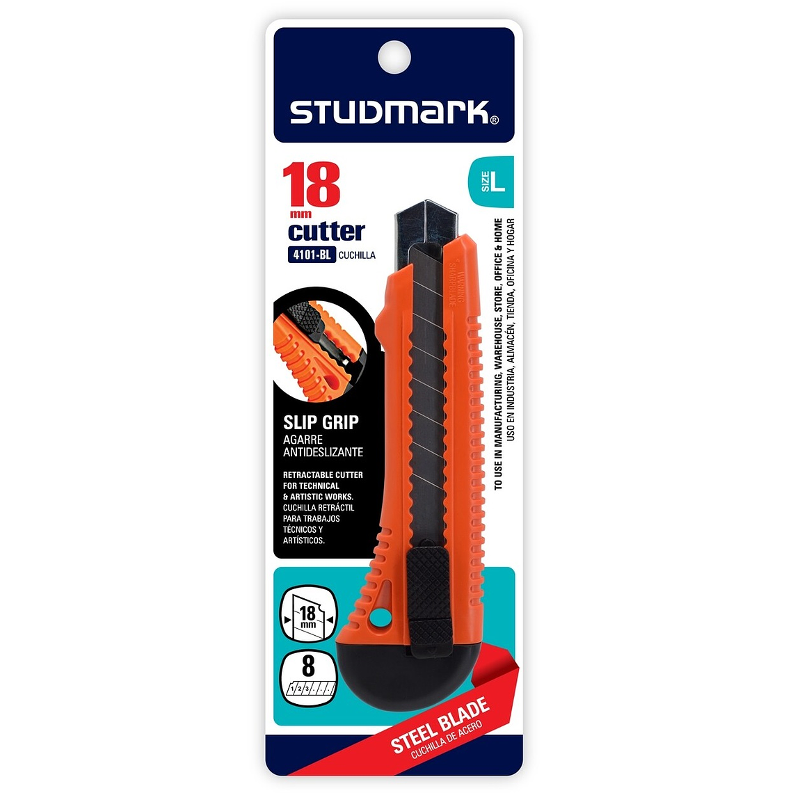 Exacto retráctil Studmark de 18 mm ST-04101-BL 1