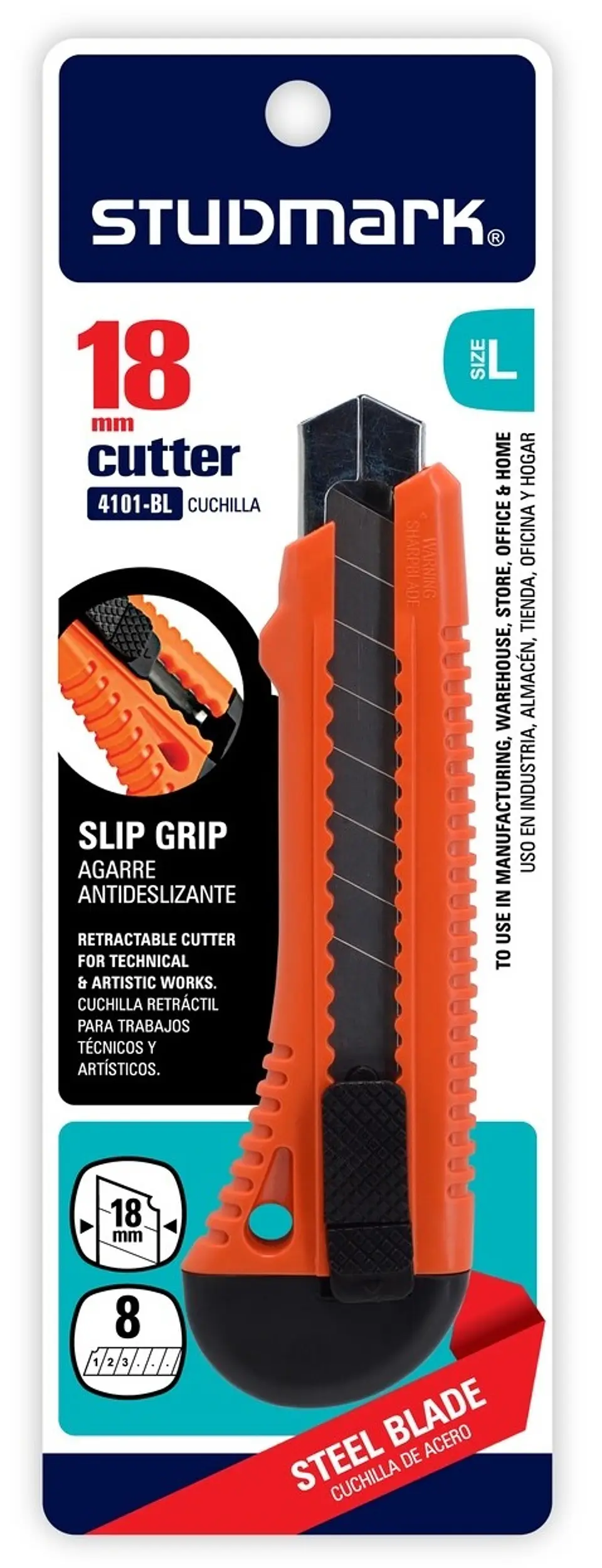 Exacto retráctil Studmark de 18 mm ST-04101-BL 1