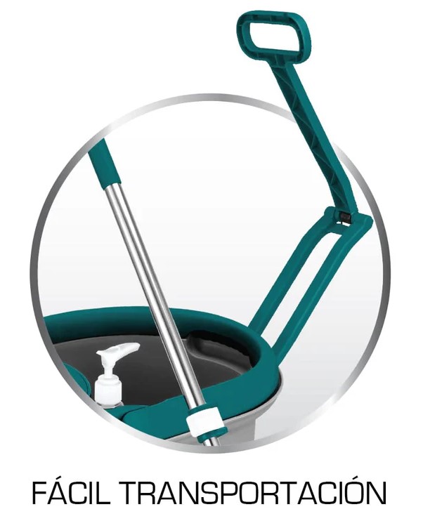 Trapeador Spin And Mop Giratorio Con Tina De 5 Lts 3