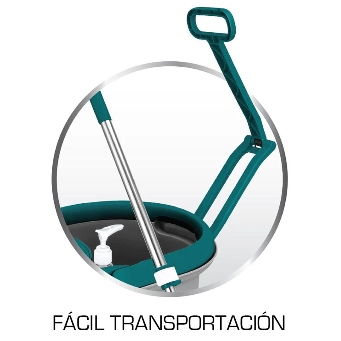 Trapeador Spin And Mop Giratorio Con Tina De 5 Lts 3