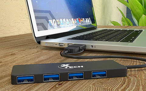 Concentrador de 4 puertos USB 3.0
