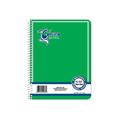 Libretas de espirales Corsario
